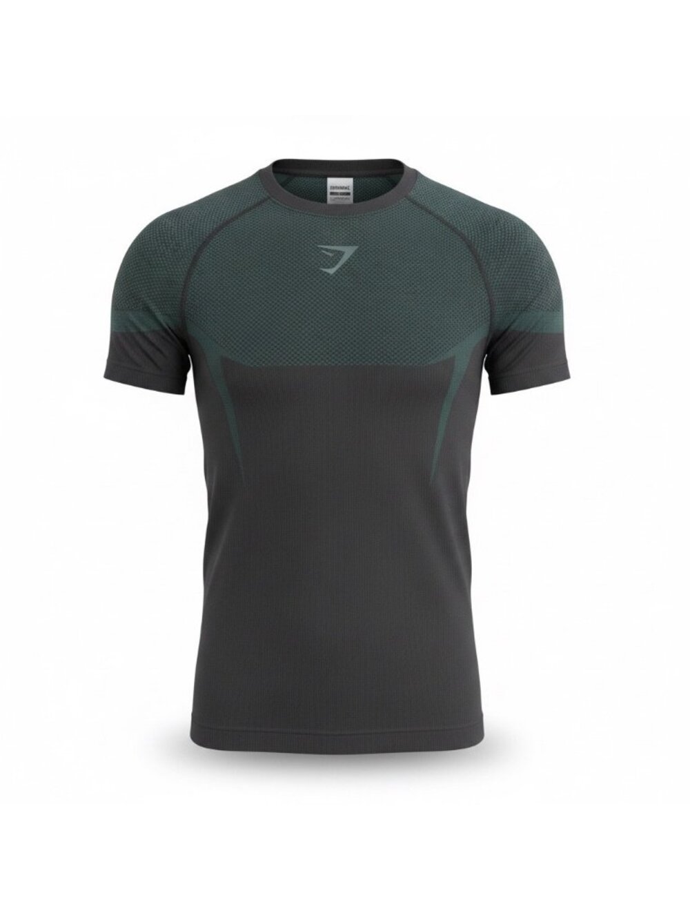 Gymshark Mens Black & Green T-Shirt Slim Fit Athletic Short Sleeve Sz XS
